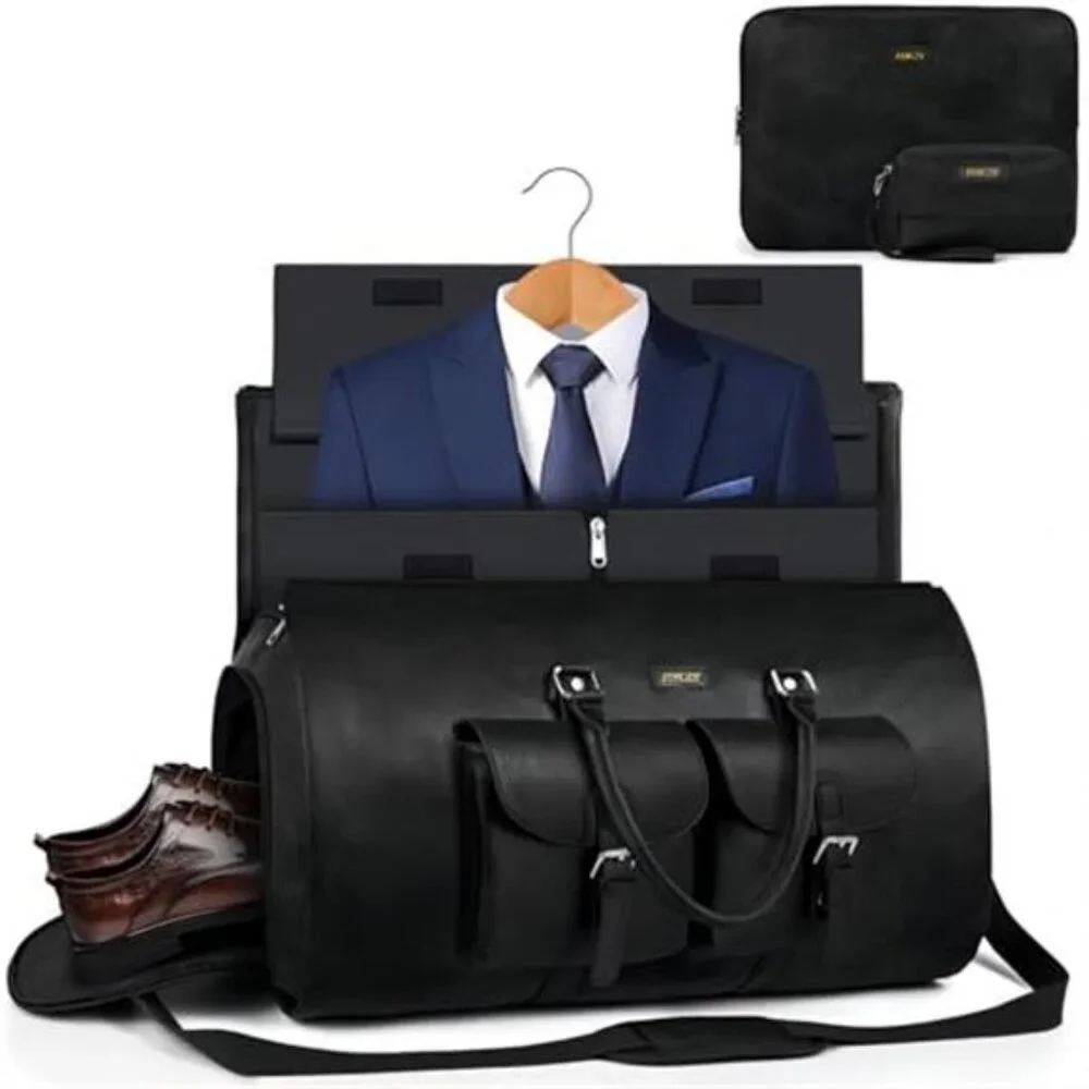 Men's 3Pcs Garment Duffel Bag Convertible Suitcase Bag